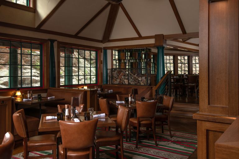 A Room With Tables And Chairs